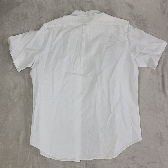 Ralph Lauren White Textured Button-Down Shirt Men's Shirt | Collar | Size L - Picture 6 of 6